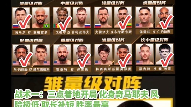 UFC324预测 亚东加油！
