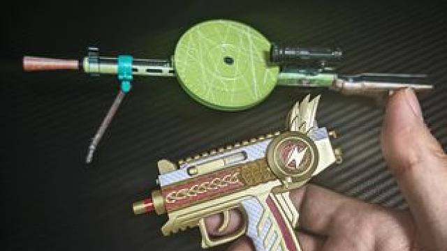 得吃两箱和平精英模型！手搓UziDP28！ #