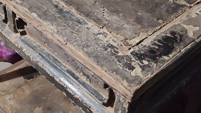 明代  黑大漆香几