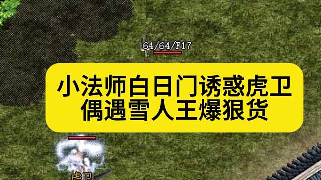 小法师白日门诱惑虎卫，偶遇雪人王爆狠货