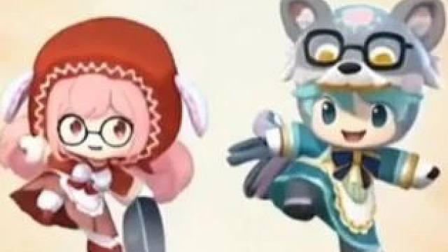 OY家族4人跳青苹果乐园舞蹈 迷你世界涓涓