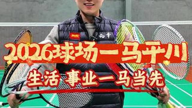 10把球拍祝福大家2026年都能够十全十美 马到成功 万马奔腾