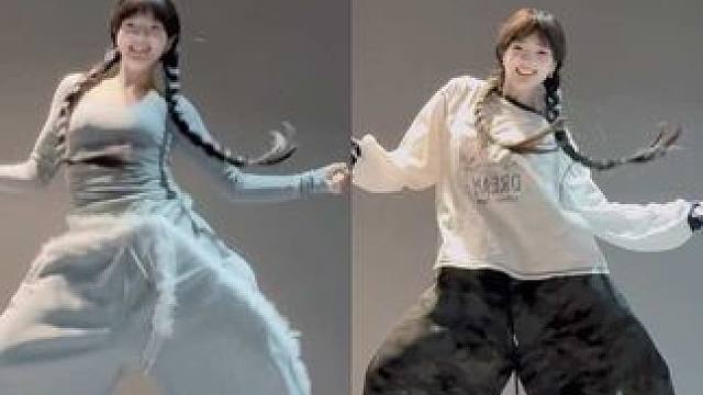 当我尝试把同支舞跳成两种风格be like 同一支编舞，分别用Jazz和Hiphop的感觉跳了