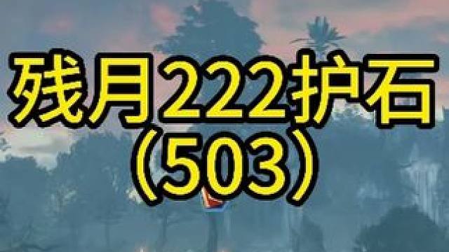 残月222护石 就503那套 4700分