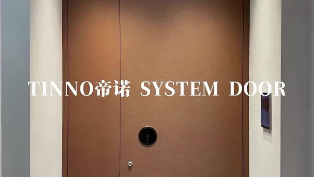 顶流私宅专属极简赤铜子母门#TINNO帝诺系统入户门 #别墅门 #系统门 #上海