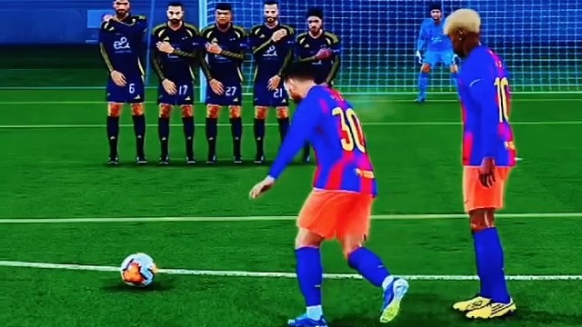 传承之力，梅西亚马尔任意球配合破门