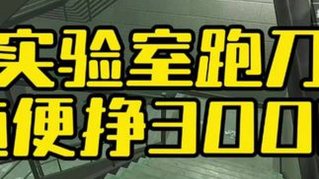 实验室跑刀随便挣个300W