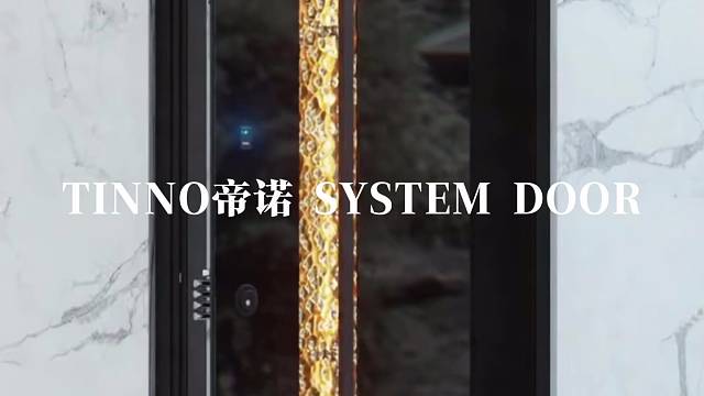这扇系统门自带豪门入场仪式感#TINNO帝诺系统入户门 #别墅门 #系统门 #上海