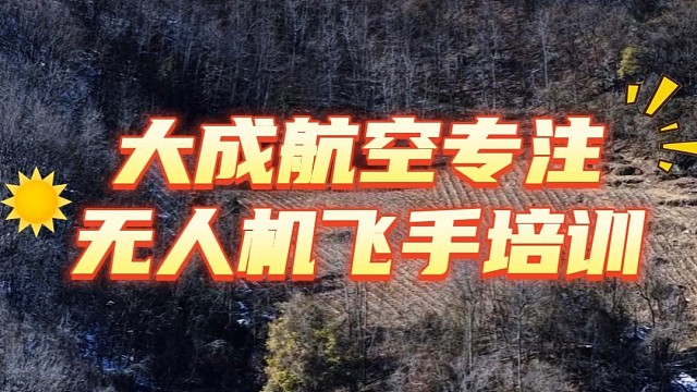 想当飞手就来大成航空岗位直推