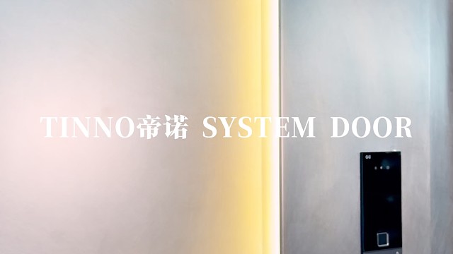 暗扣拉手单开门把极简美学拉满 #TINNO帝诺系统入户门 #别墅门 #系统