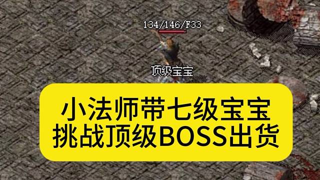 小法师带七级宝宝，挑战顶级BOSS出货