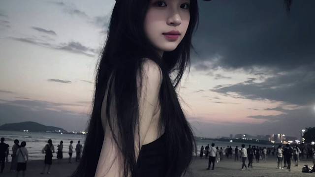 海边️  晚风️