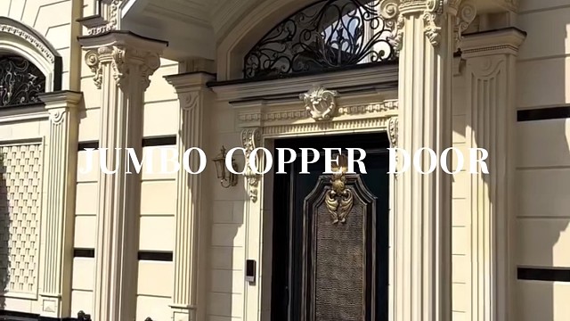 鎏金铜纹凝光，藏尽欧式庭院风骨#中宝天一铜门 #别墅门 #铜门 #上海