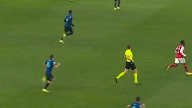 哲凯赖什弧线球兜射破门，阿森纳#足球