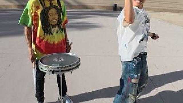 当街舞碰上Malik Dope打击乐大神的鼓