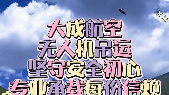 有吊运需求，就找大成航空吊运