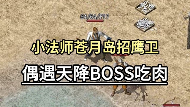 小法师苍月岛招鹰卫，偶遇天降BOSS吃肉