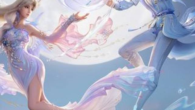 星纱缀浪，潮汐共舞。他们从海底梦境醒来，带着整片海洋的祝福。向上，直到月光下第一次看见彼此的倒影。