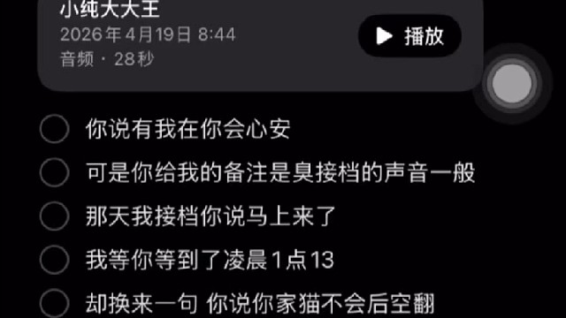 你说有我在你会心安 可你给我的备注是臭接档的声音一般