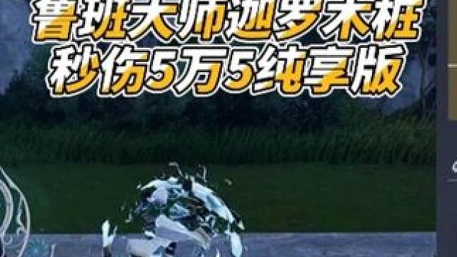 54级鲁班大师迦罗木桩秒伤5万5装备攻略 20爆烈目前还没凑出来测试，这是没有打奇境之前的，明天55