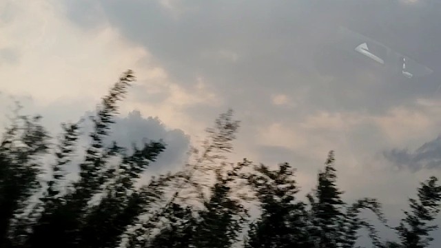 车窗外的阳光