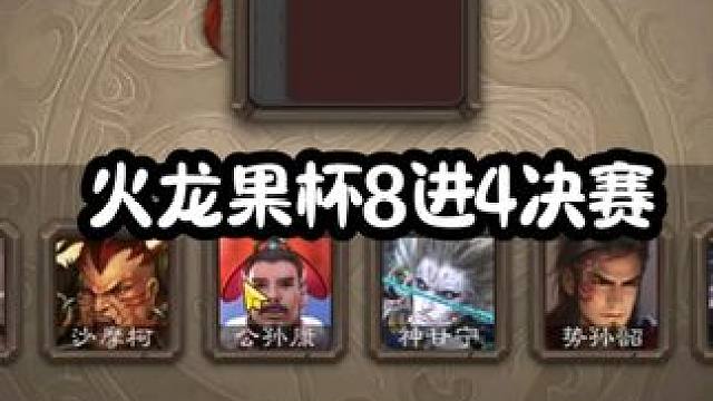 三国杀火龙果杯对战细雨，八进四