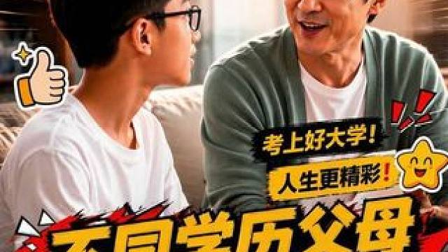 不同学历父母看待孩子考大学态度