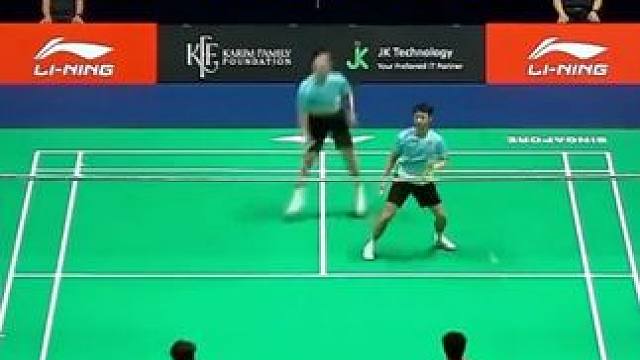 梁王组合状态回暖，2-0直落两局击败马来西亚组合！