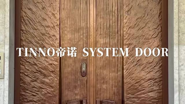 以千锤百炼的肌理复刻欧式大宅奢序#TINNO帝诺系统入户门 #别墅门 #系统门 #上海