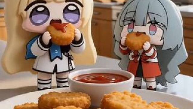 菲比做麦乐鸡块同款