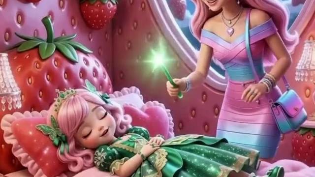 芭比为了换取一个能让万物翻倍的魔法金锅，竟把年幼的女儿交易给了女巫。