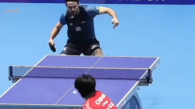 精彩长拉一球，为中国乒乓呐喊加油