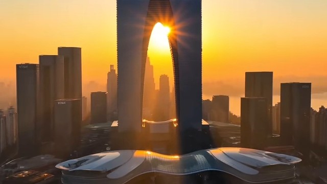 #绝美夕阳# 夕阳下的惊艳美景！