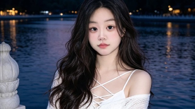 晚风、湖面、渐变晚霞，今天的温柔是黄昏给的。