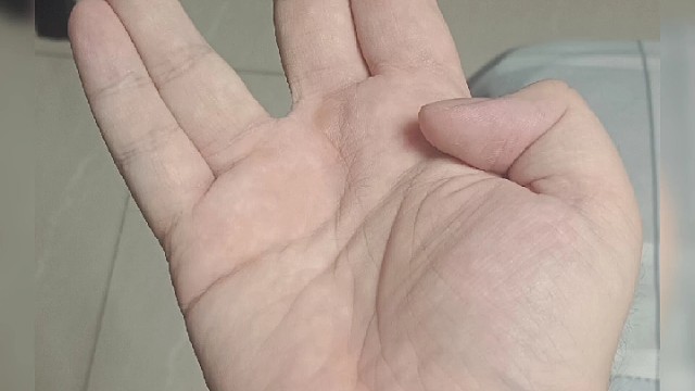 自媒体刘博海的招牌手势之V字型手势！