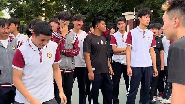 现在高中生都这么厉害？？# 篮球