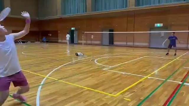 标志性杀球动作，力量美感兼具观赏性#羽毛球