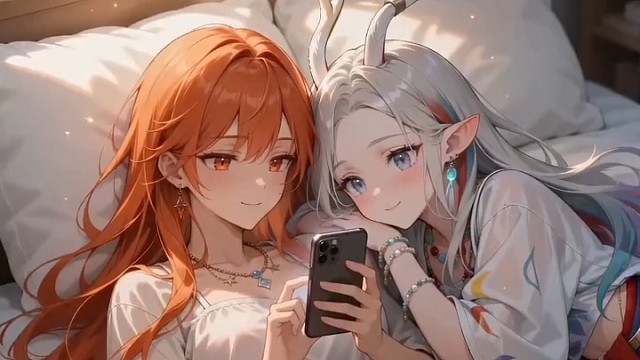 雀帝女帝和九色鹿的视频（姐妹深情的对话）