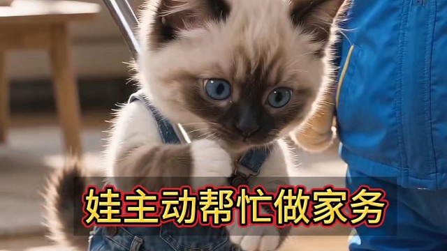 娃主动帮忙做家务，结果家里越扫越乱‍♂️