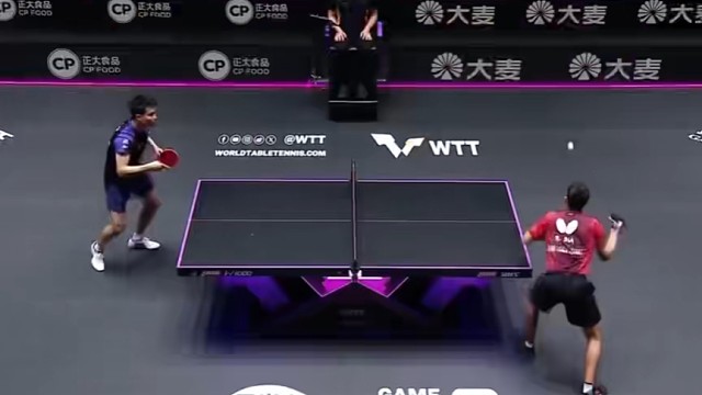 七号打出气势，周启豪三比一击败贾哈晋级#乒乓球