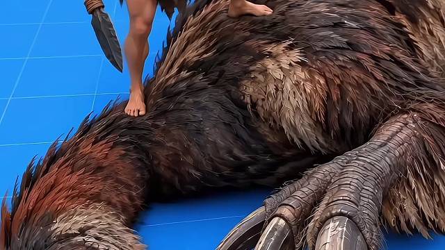 用恐龙巨爪做史前烤肉