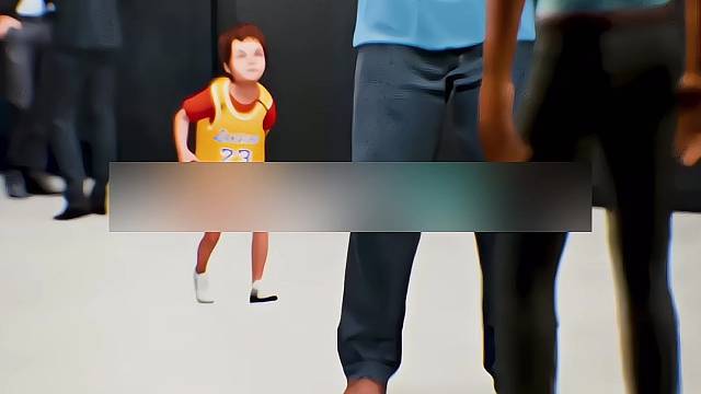 奥尼尔暖心满足小男孩合影