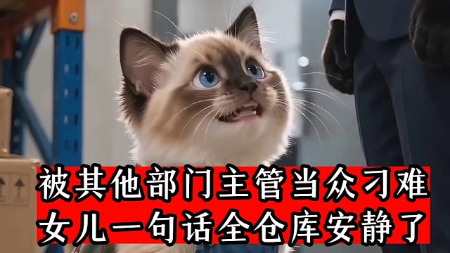 被其他部门主管当众刁难，女儿一句话全仓库安静了