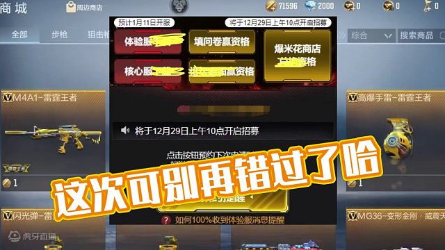 这次可别再错过了哈#手游cf #体验服