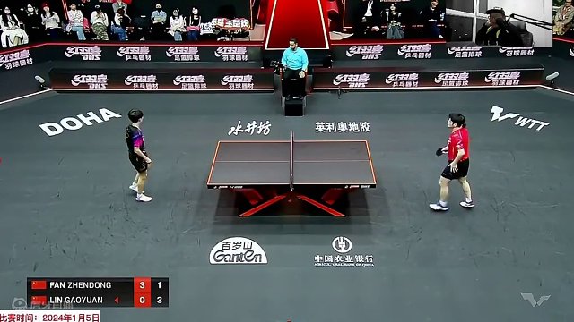 正播多哈总决赛！樊振东vs林高远！世一太猛，横扫下班太牛了！ #国乒