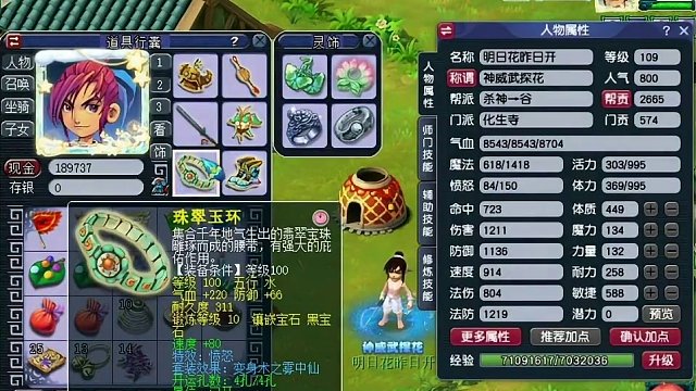 在自己能力范围内搭配出最合理的装备是最重要的，来看看今天这个任务六星pk全兼顾的化生搭配如何吧#梦幻