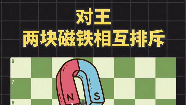 残局第2课：对王，两块磁铁相互排斥 #国际象棋 #国际象棋苏苏