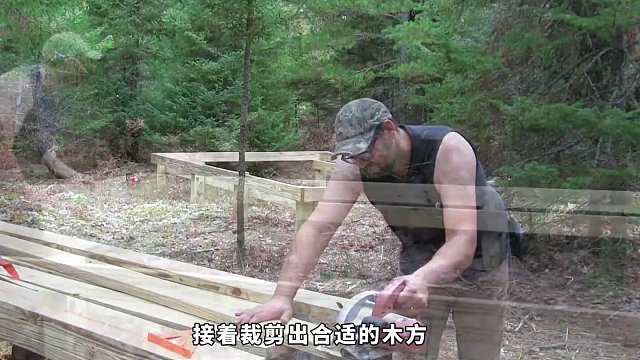 从来没有见过这么厉害的男人为了退休后老有所依在野外徒手打造一座木屋别墅！#野外建造 #解压 #荒野搭