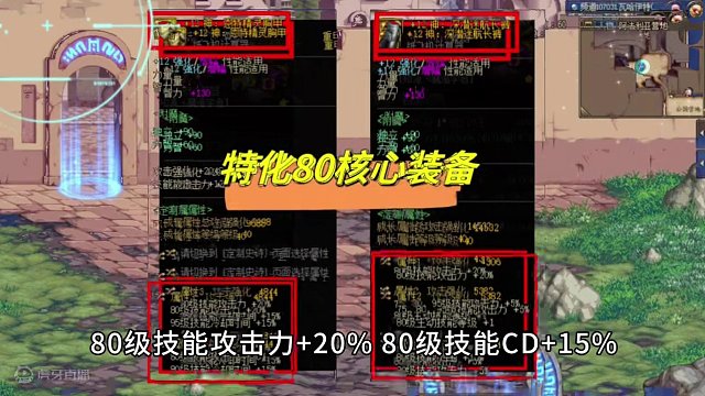 DNF：特化80流抄作业！4大核心部件，适合5大职业 #地下城与勇士 #旭旭宝宝